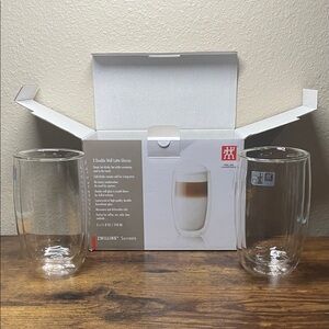 Zwilling Sorrento Plus Double Wall Glass Latte Mug Set Of 2